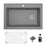 Quartz Composite Grey Kitchen Sink Matte 1