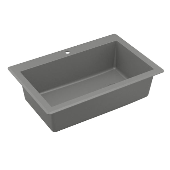 Quartz Composite Grey Kitchen Sink Matte 2