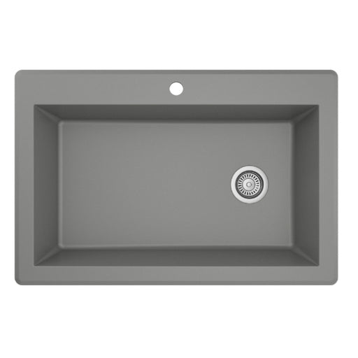 Quartz Composite Grey Kitchen Sink Matte 1
