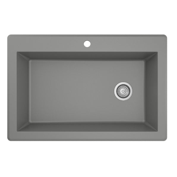 Quartz Composite Grey Kitchen Sink Matte 1