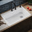 Quartz Composite White Kitchen Sink Matte 5