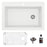 Quartz Composite White Kitchen Sink Matte 1