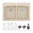 Quartz Composite Bisque Kitchen Sink Matte 1