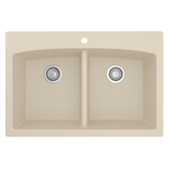 Quartz Composite Bisque Kitchen Sink Matte 1