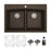 Quartz Composite Brown Kitchen Sink Matte 1