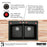 Quartz Composite Brown Kitchen Sink Matte 3
