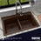 Quartz Composite Brown Kitchen Sink Matte 5