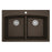 Quartz Composite Brown Kitchen Sink Matte 1