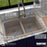 Quartz Composite Concrete Kitchen Sink Matte 6