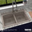 Quartz Composite Concrete Kitchen Sink Matte 5