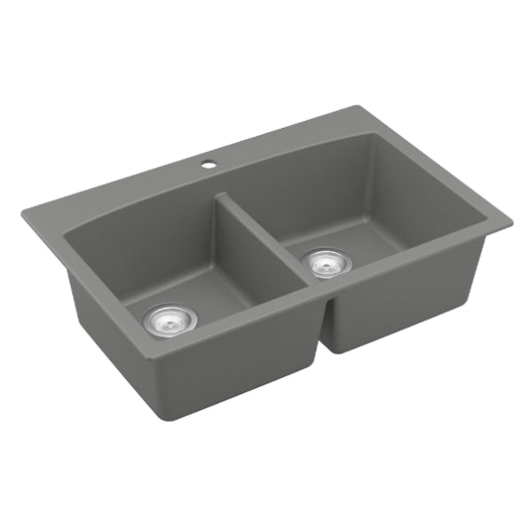 Quartz Composite Grey Kitchen Sink Matte 2