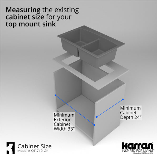 Quartz Composite Grey Kitchen Sink Matte 10
