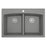 Quartz Composite Grey Kitchen Sink Matte 1
