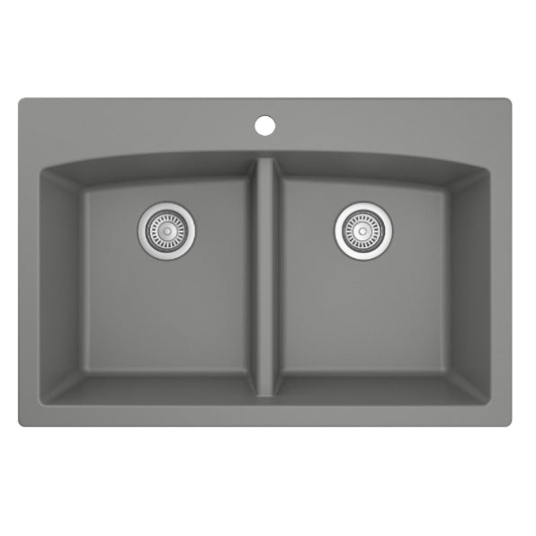 Quartz Composite Grey Kitchen Sink Matte 1