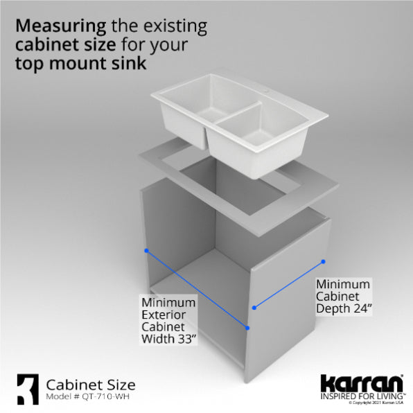 Quartz Composite White Kitchen Sink Matte 10