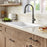 Quartz Composite White Kitchen Sink Matte 5