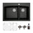Quartz Composite Black Kitchen Sink Matte 1