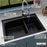 Quartz Composite Black Kitchen Sink Matte 6