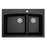 Quartz Composite Black Kitchen Sink Matte 1