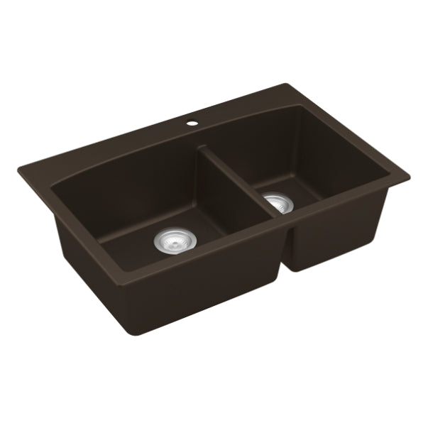 Quartz Composite Brown Kitchen Sink Matte 2