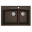 Quartz Composite Brown Kitchen Sink Matte 1