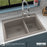Quartz Composite Concrete Kitchen Sink Matte 5