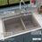 Quartz Composite Concrete Kitchen Sink Matte 6