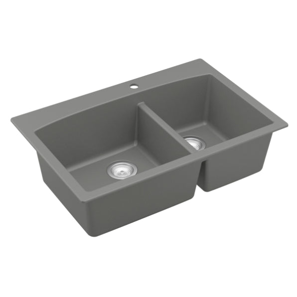 Quartz Composite Grey Kitchen Sink Matte 2