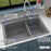 Quartz Composite Grey Kitchen Sink Matte 6