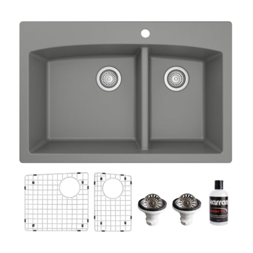 Quartz Composite Grey Kitchen Sink Matte 1
