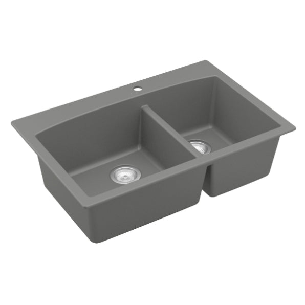 Quartz Composite Grey Kitchen Sink Matte 2