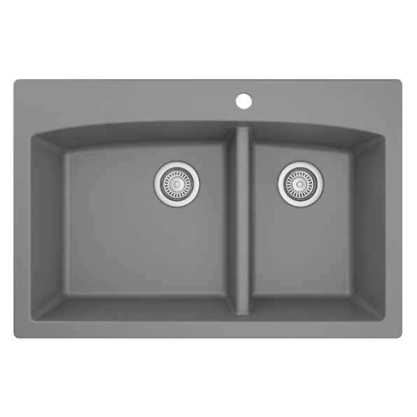 Quartz Composite Grey Kitchen Sink Matte 1