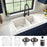 Quartz Composite White Kitchen Sink Matte 4