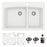 Quartz Composite White Kitchen Sink Matte 1