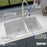 Quartz Composite White Kitchen Sink Matte 6