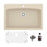 Quartz Composite Bisque Kitchen Sink Matte 1