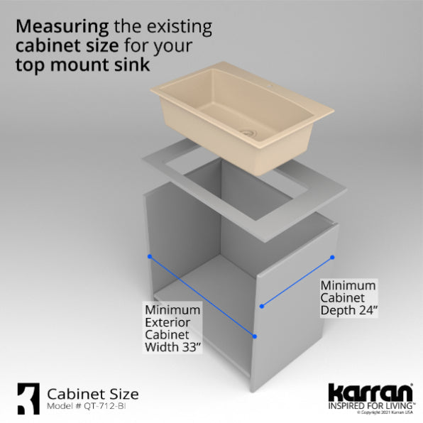 Quartz Composite Bisque Kitchen Sink Matte 9