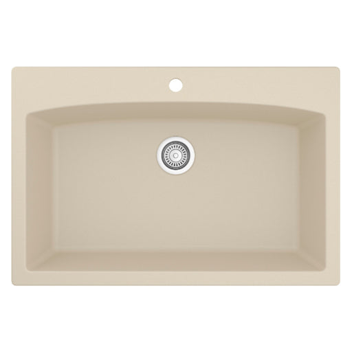 Quartz Composite Bisque Kitchen Sink Matte 1