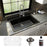 Quartz Composite Black Kitchen Sink Matte 4