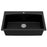 Quartz Composite Black Kitchen Sink Matte 2