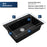 Quartz Composite Black Kitchen Sink Matte 3