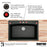 Quartz Composite Brown Kitchen Sink Matte 3