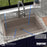Quartz Composite Concrete Kitchen Sink Matte 6