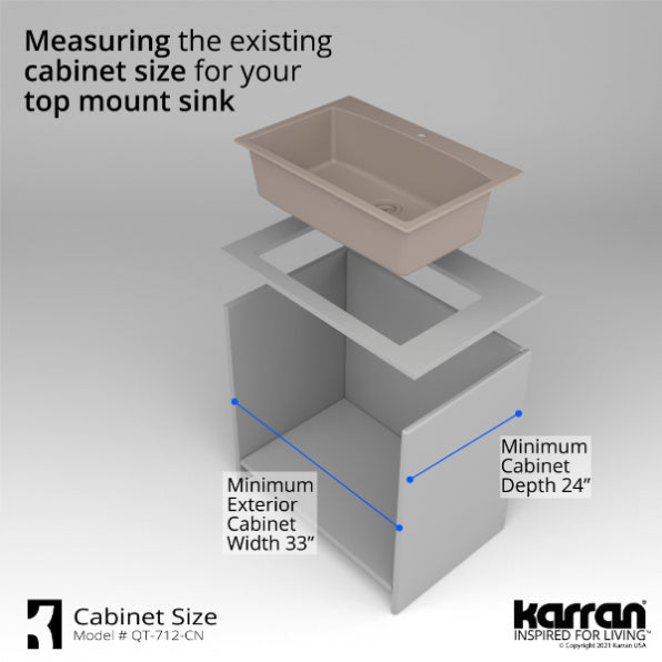 Quartz Composite Concrete Kitchen Sink Matte 9