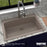 Quartz Composite Concrete Kitchen Sink Matte 5