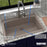 Quartz Composite Concrete Kitchen Sink Matte 6