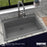 Quartz Composite Grey Kitchen Sink Matte 5