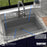 Quartz Composite Grey Kitchen Sink Matte 6