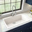 Quartz Composite White Kitchen Sink Matte 5