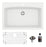 Quartz Composite White Kitchen Sink Matte 1